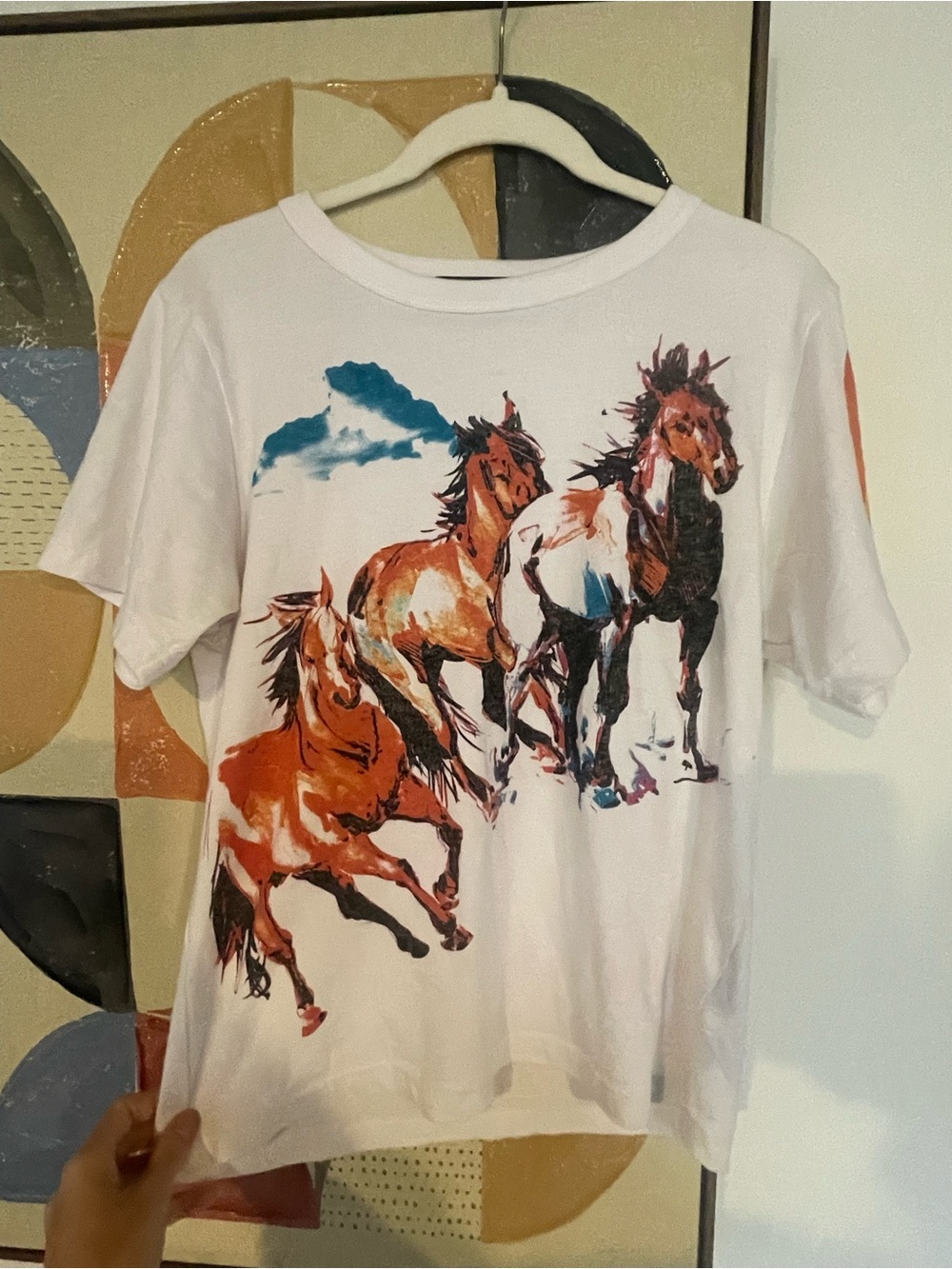 Made in USA The Bureau White Graphic Horse Tee